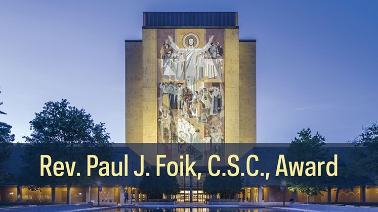Notre Dame’s Tracy Bergstrom receives 2019 Foik Award