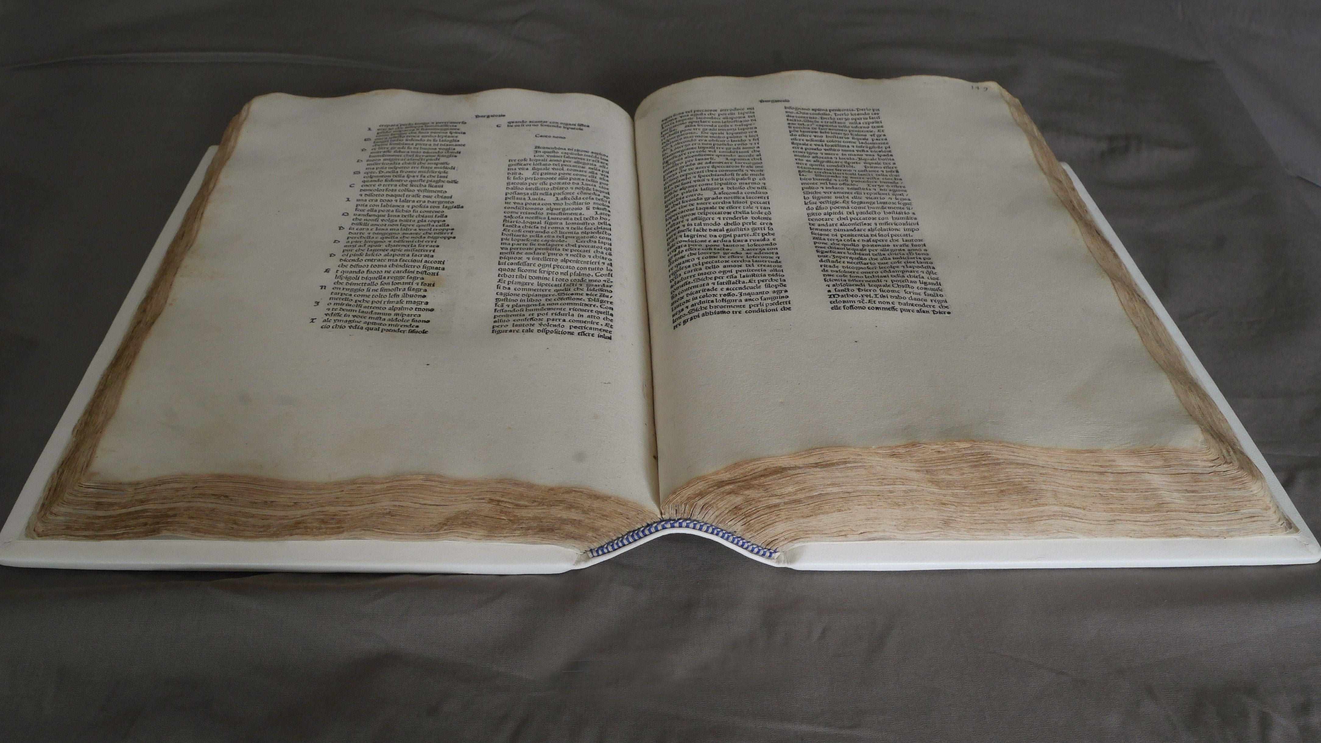 Event: The Conservation of Dante's 1477 Divine Comedy