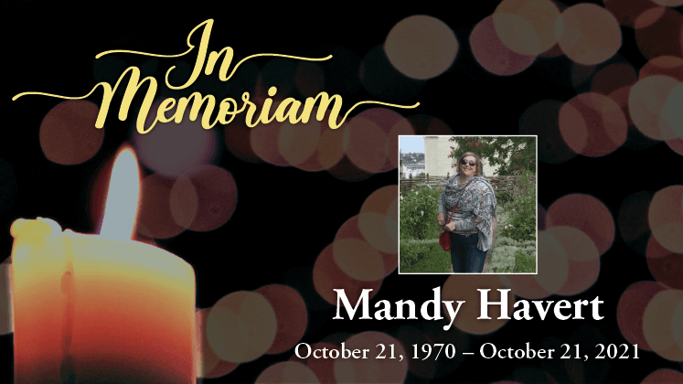 In memoriam, Mandy Havert, graduate outreach and research services librarian