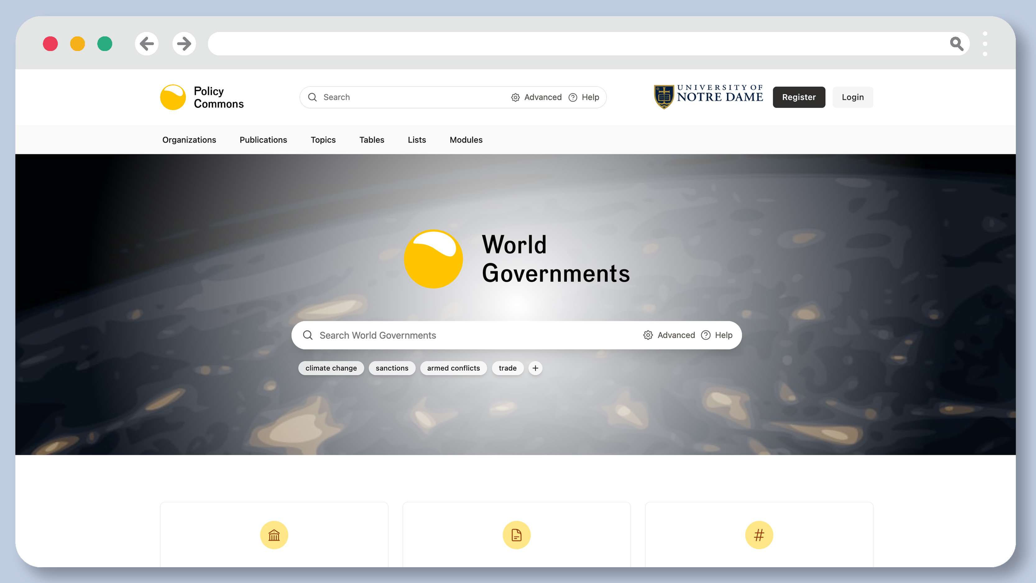 Featured Resource: Policy Commons World Governments