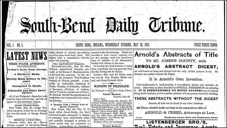 Hesburgh Libraries acquires complete digital archive of South Bend Tribune