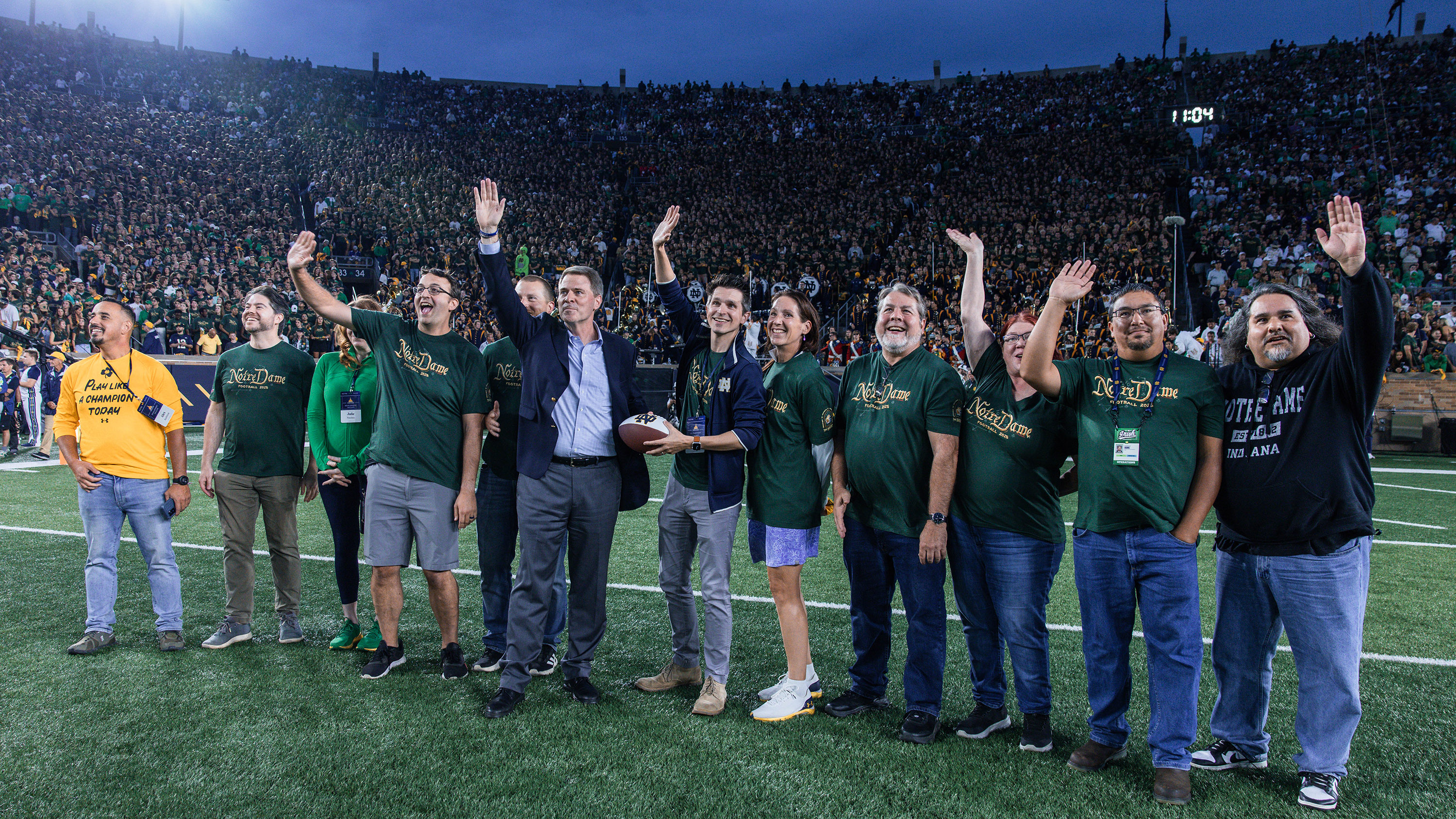 Three Hesburgh Libraries employees part of Presidential Team Irish Award-winning team
