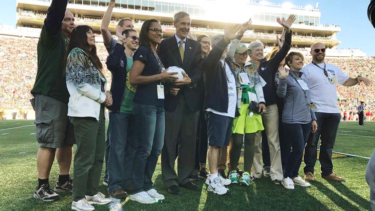 Two Hesburgh Library renovation teams receive Presidential Team Irish Award 