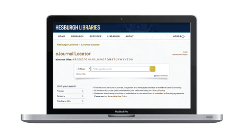 eJournal Locator