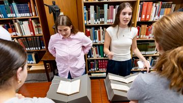 Students use Irish Studies Collection to uncover Irish American history—one artifact at a time.