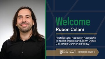 Hesburgh Libraries welcomes Postdoctoral Research Associate