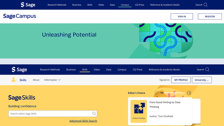 Featured Resources: Sage Campus and Sage Skills
