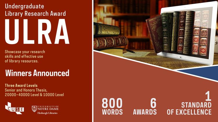Notre Dame students win awards for undergraduate research