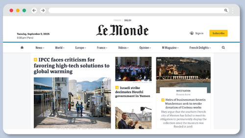 Members of the University of Notre Dame community now have access to the full website of Le Monde.